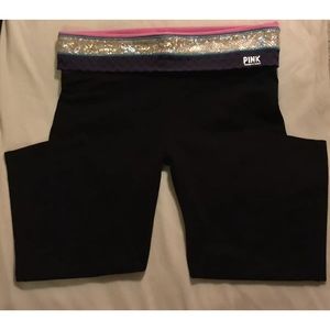 Victoria’s Secret Pink Yoga Pants Foil Pattern Med
